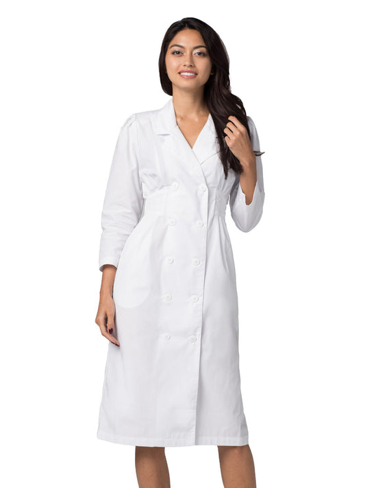Women's Two-Pocket Fitted Midriff Dress - 2810 - White