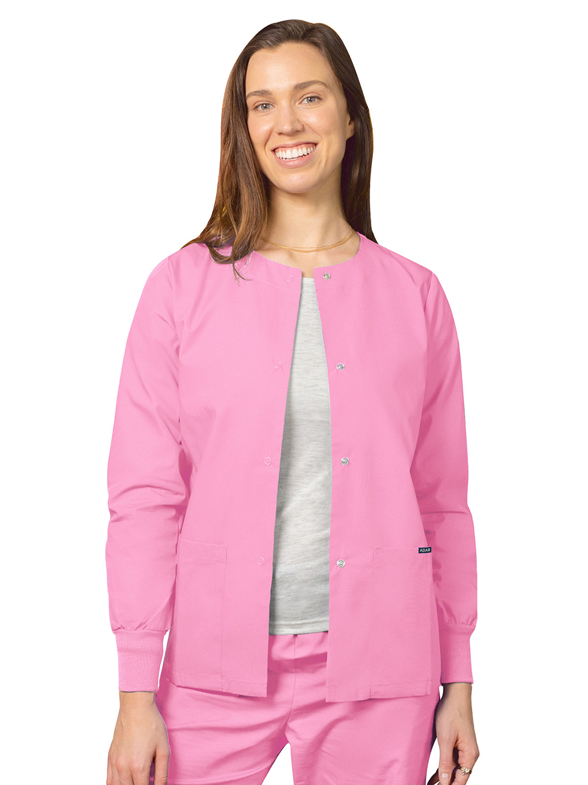 Women's Round Neck Jacket - 602 - Sherbet