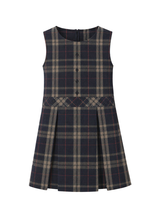 Girls' Blend Plaid Jumper - 1194BP - Plaid 1C