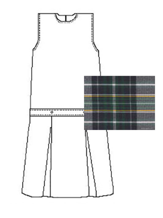 Girls' Polyester Plaid Jumper - 1194PP - Plaid 1B