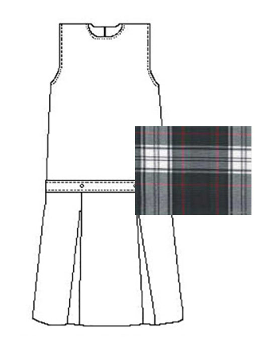 Girls' Polyester Plaid Jumper - 1194PP - Plaid 50