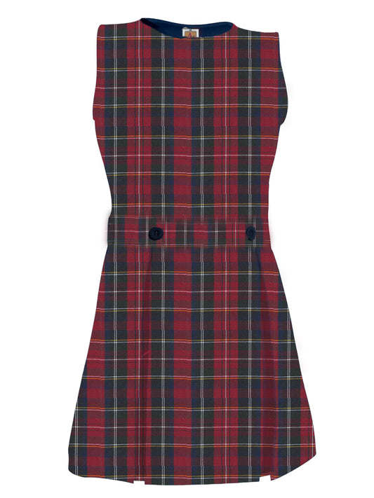 Girls' Polyester Plaid Jumper - 1194PP - Plaid 68