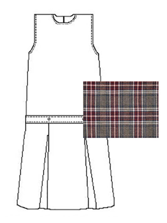 Girls' Polyester Plaid Jumper - 1194PP - Plaid 6T