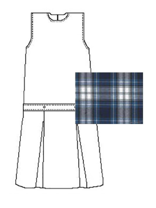 Girls' Polyester Plaid Jumper - 1194PP - Plaid 85