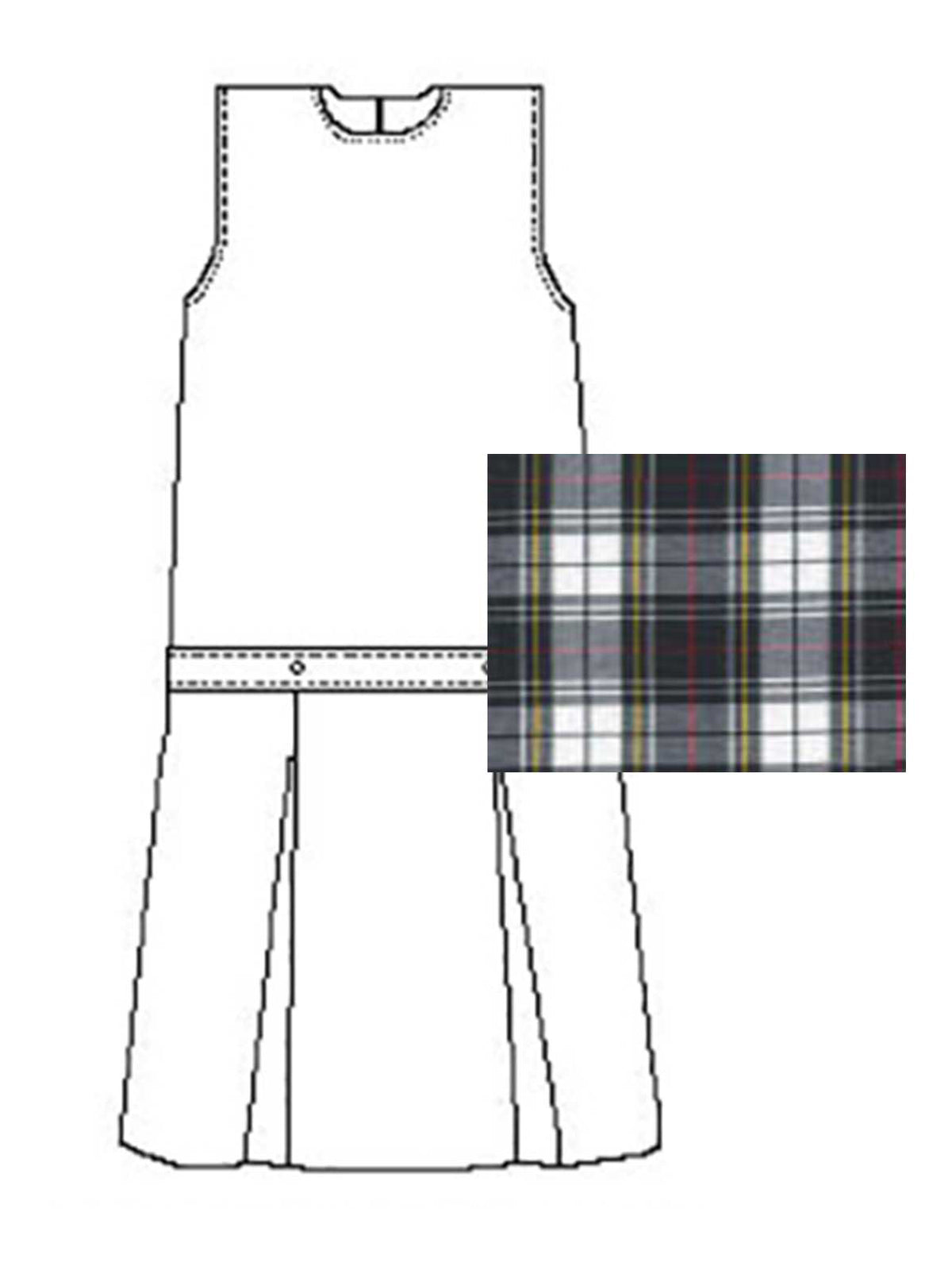 Girls' Polyester Plaid Jumper - 1194PP - Plaid 8B