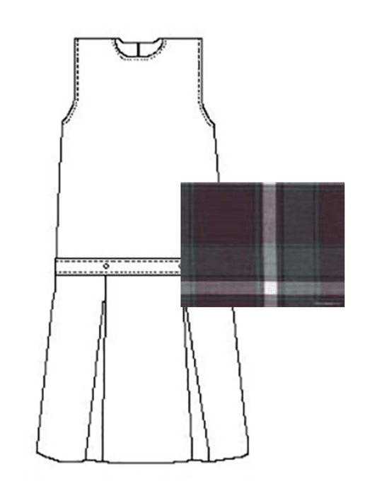 Girls' Polyester Plaid Jumper - 1194PP - Plaid 91