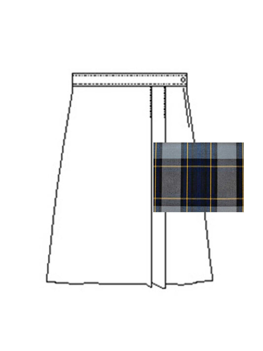 Girls' Pocketless Blend Plaid Skort - 1579BP - Plaid 57