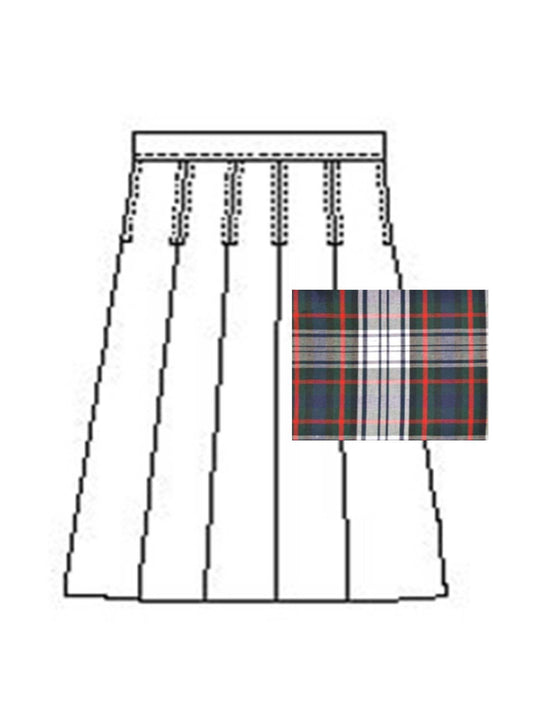 Girls' Model 43 Blend Plaid Skirt - 1943BP - Plaid 49