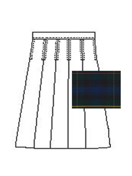 Girls' Model 43 Blend Plaid Skirt - 1943BP - Plaid 55