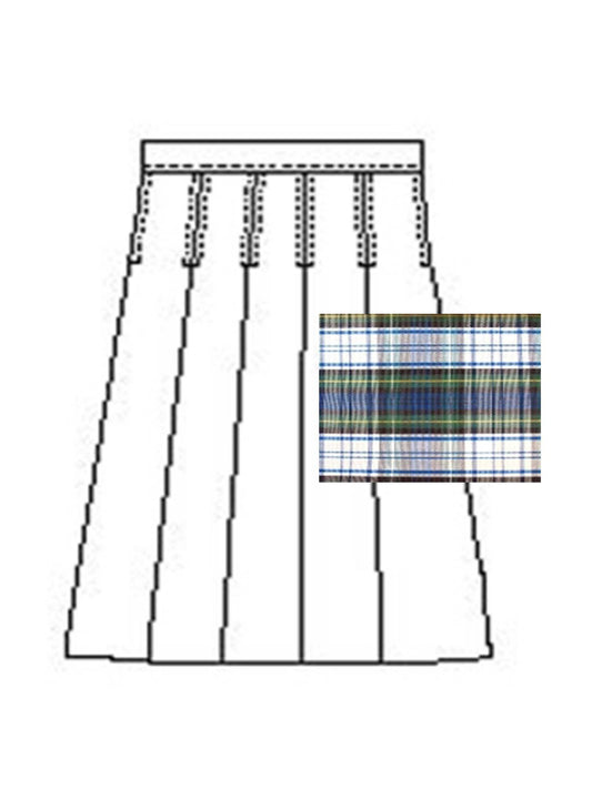 Girls' Model 43 Blend Plaid Skirt - 1943BP - Plaid 80