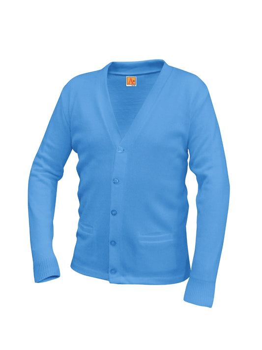 Unisex Adult and Youth Cardigan - 6300 - Nally Powder Blue
