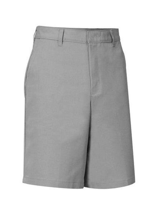 Boys' Prep Mechanical Stretch Twill Plain Front Shorts - 7031P - Grey