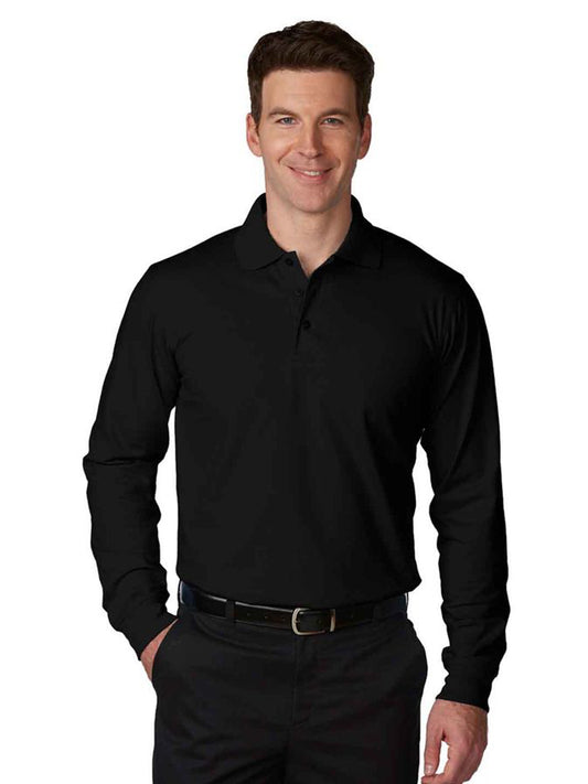 Unisex Jersey Knit Long Sleeve Shirt - 8326 - Black