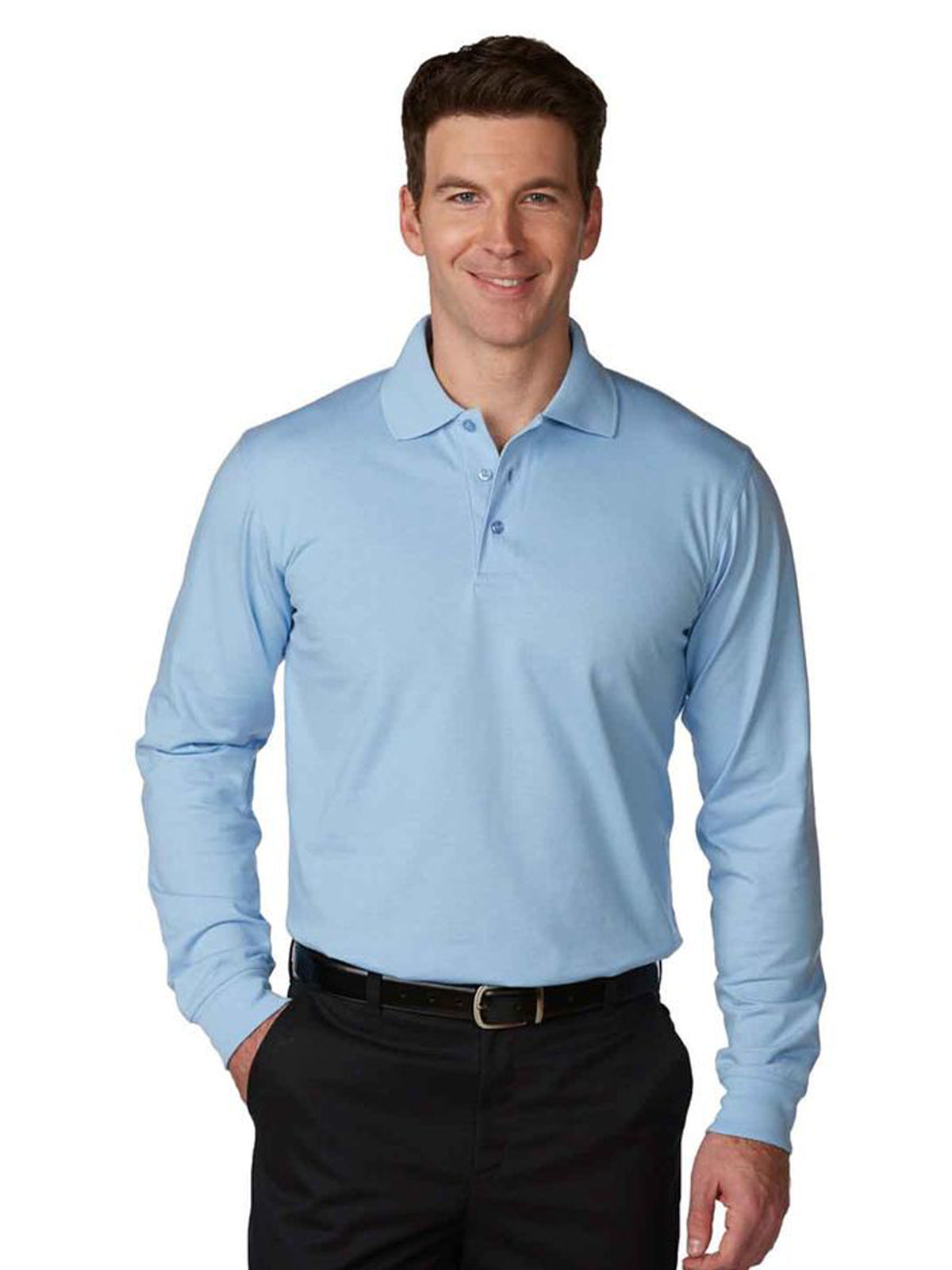 Unisex Jersey Knit Long Sleeve Shirt - 8326 - Blue