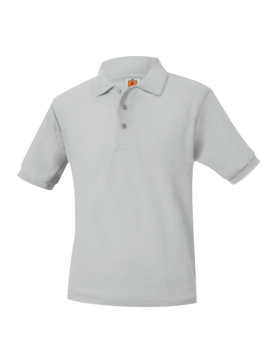Unisex Pique Knit Short Sleeve Shirt - 8761 - Ash Grey