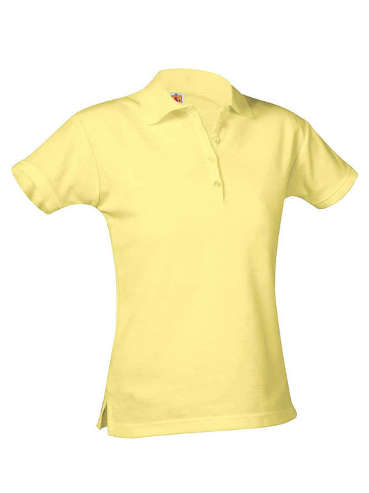 Ladies Pique Knit Short Sleeve Polo Shirt - 9735 - Yellow