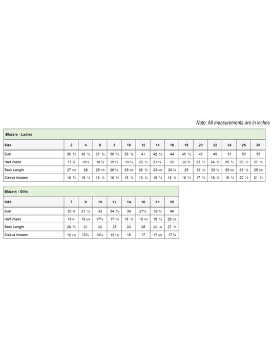 SIZECHART