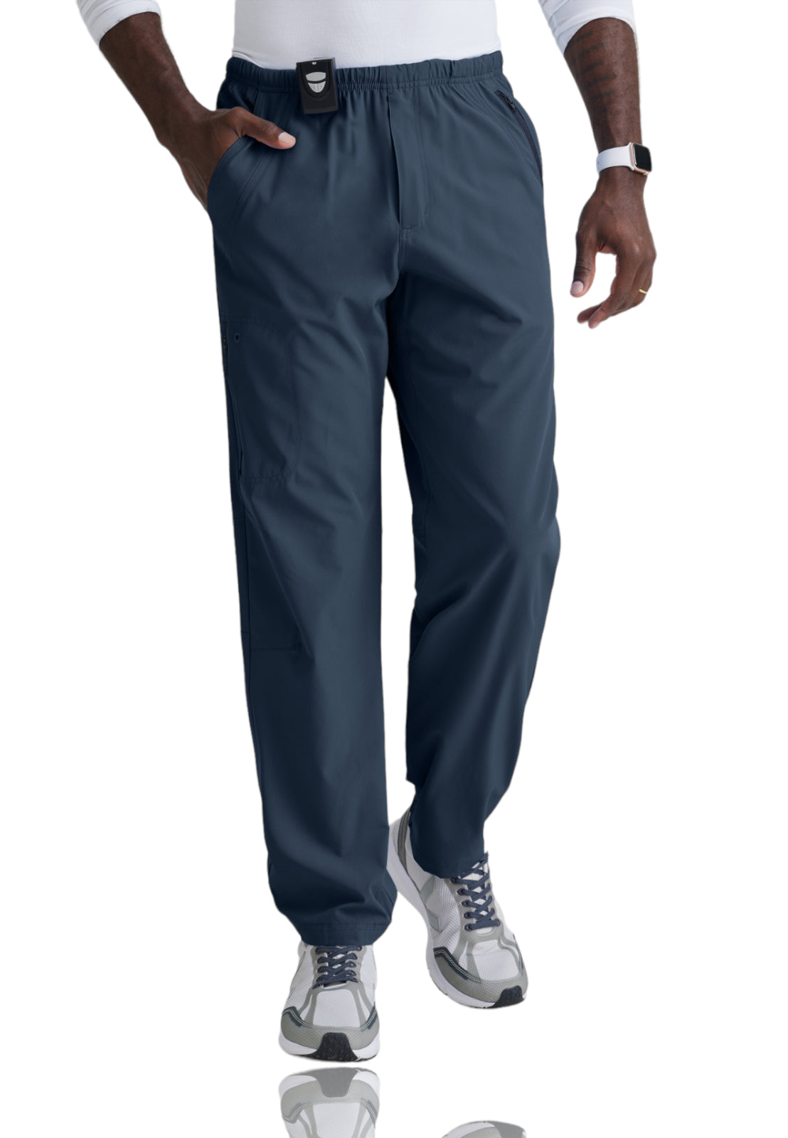 Men's Seven-Pocket Zip-Fly Amplify Scrub Pant - 0217 - Steel