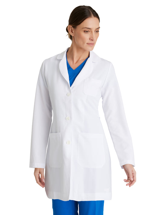 Women's Three-Pocket 32" Mid-Length Brooke Lab Coat - 2405 - White