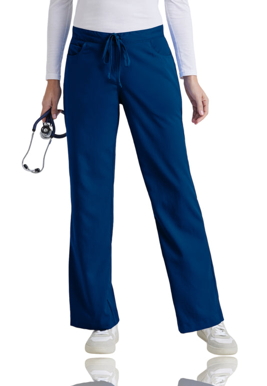 Women's Five-Pocket Flared Leg Riley Scrub Pant - 4232 - Indigo (Navy)