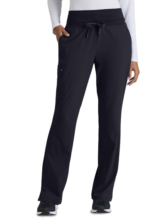 Women's Five-Pocket Fit & Flare Stride Scrub Pant - 5206 - Steel