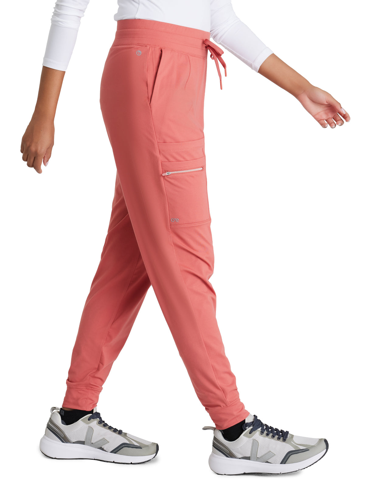 Women's 5 Pocket Drawcord Waistband Jogger Pant - BOP631 - Ginger Rose