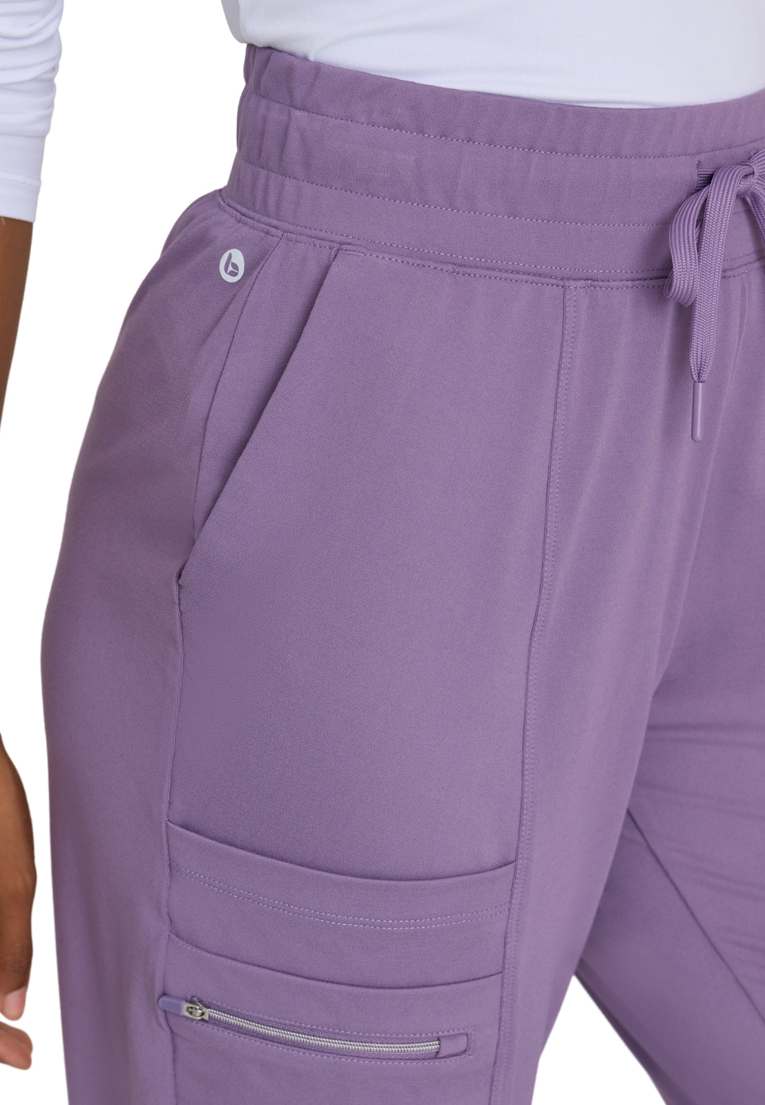 Women's 5 Pocket Drawcord Waistband Jogger Pant - BOP631 - Dusty Lavender