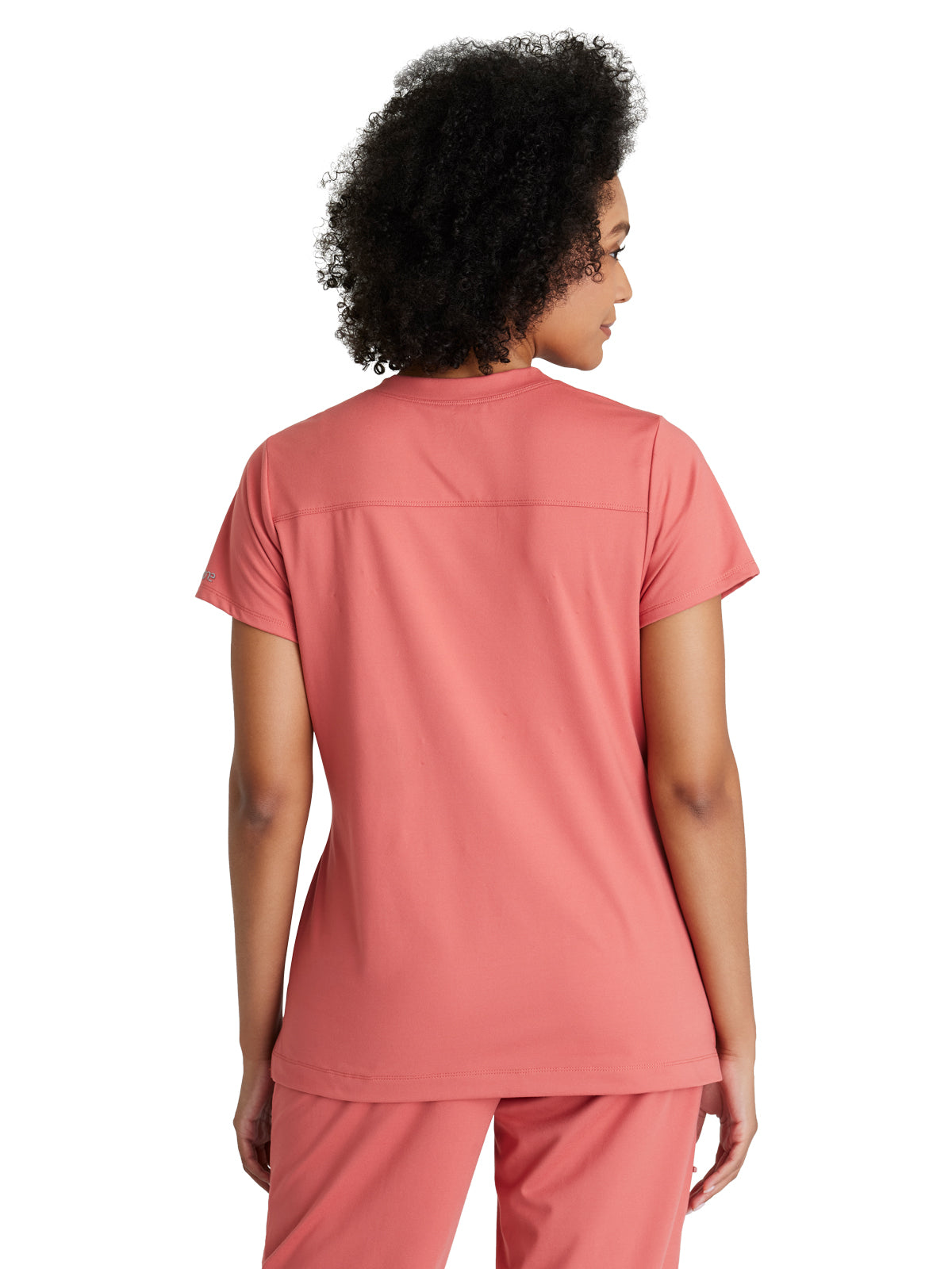 Women's 2 Pocket V-Neck Top - BOT209 - Ginger Rose