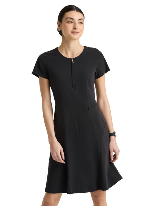 Women's Three-Pocket A-Line Aria Dress - GRGD971 - Black