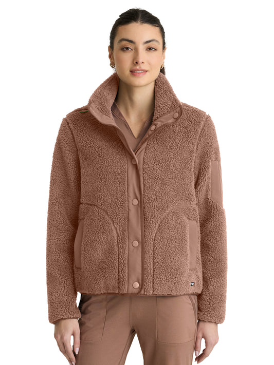 Women's Three-Pocket Sherpa Carol Jacket - GRSJ941 - Brownstone