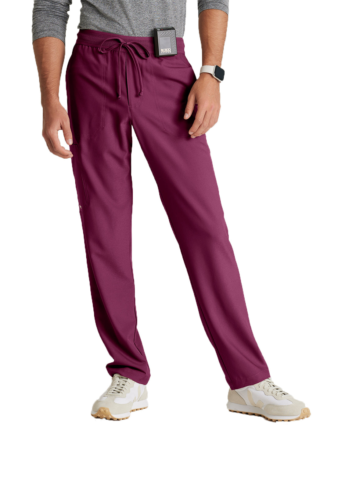 Men's Five-Pocket Slim Leg Highland Scrub Pant - GSSP649 - Wine