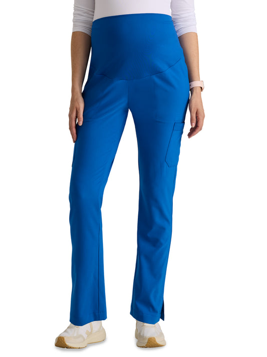 Women's Six-Pocket Promise Maternity Scrub Pant - GSSP690 - New Royal