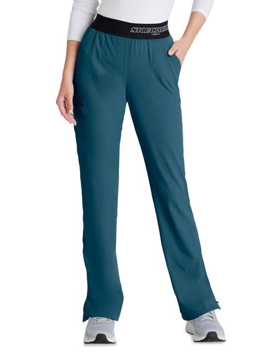 Women's Three-Pocket Straight Leg Breeze Scrub Pant - SK202 - Bahama