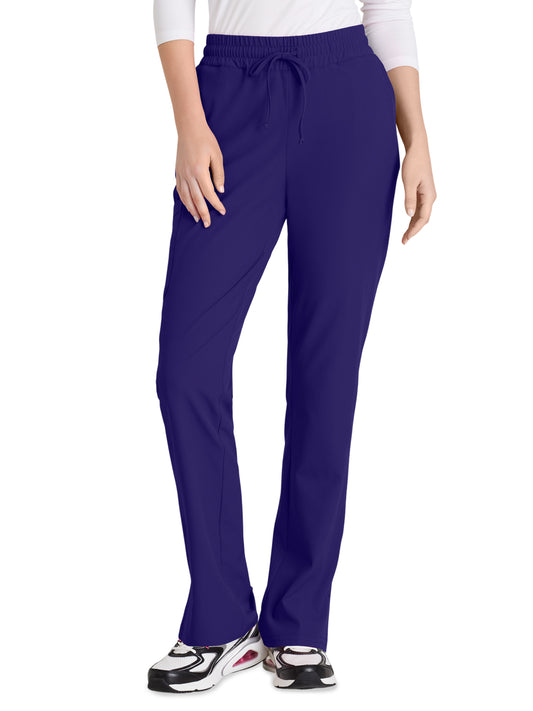 Women's Six-Pocket Tapered Leg Gamma Scrub Pant - SKP623 - New Grape