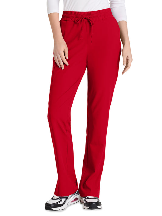 Women's Six-Pocket Tapered Leg Gamma Scrub Pant - SKP623 - True Red