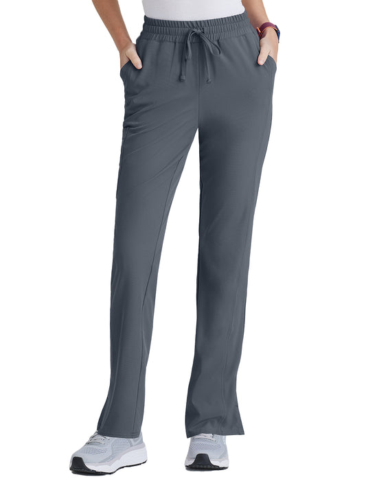 Women's Six-Pocket Tapered Leg Gamma Scrub Pant - SKP623 - Pewter