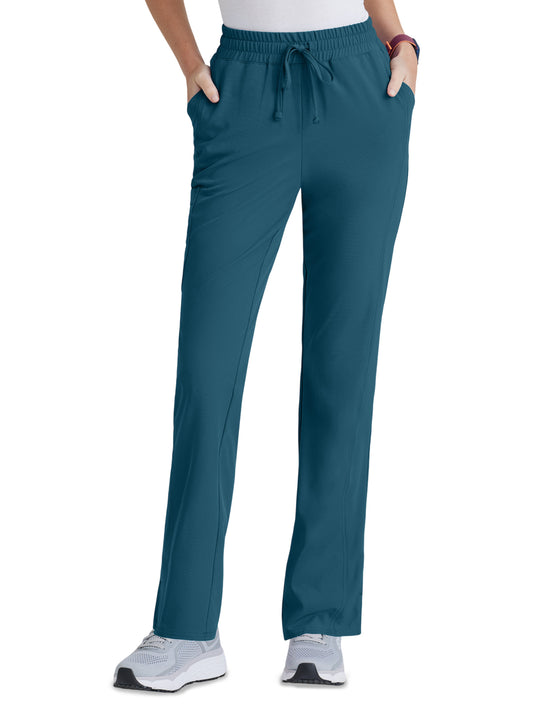 Women's Six-Pocket Tapered Leg Gamma Scrub Pant - SKP623 - Bahama