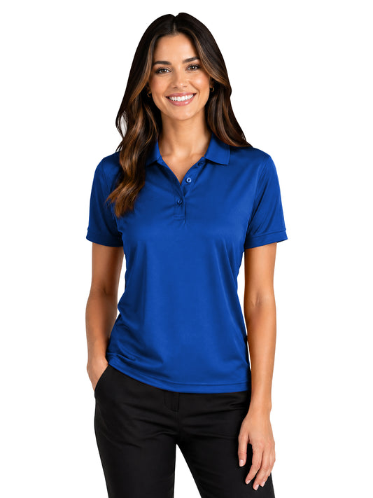Women's Pocketless Value Wicking Polo - BG6300 - Royal