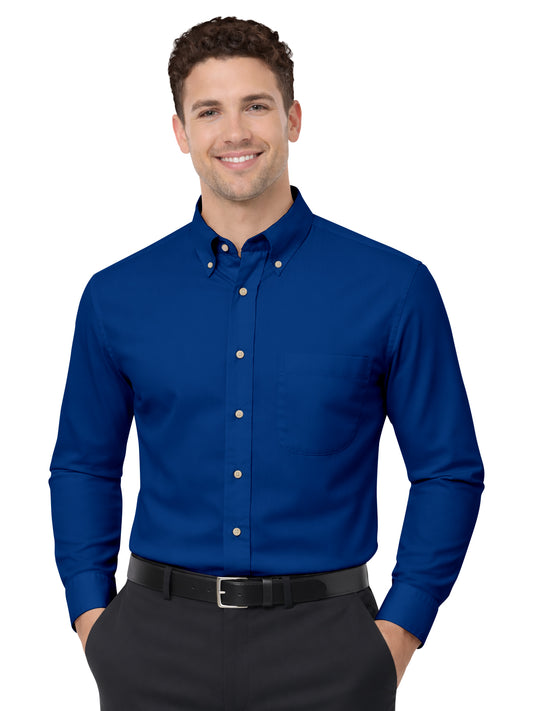 Men's 1-Pocket Superblend Poplin Shirt - BG7216 - Royal