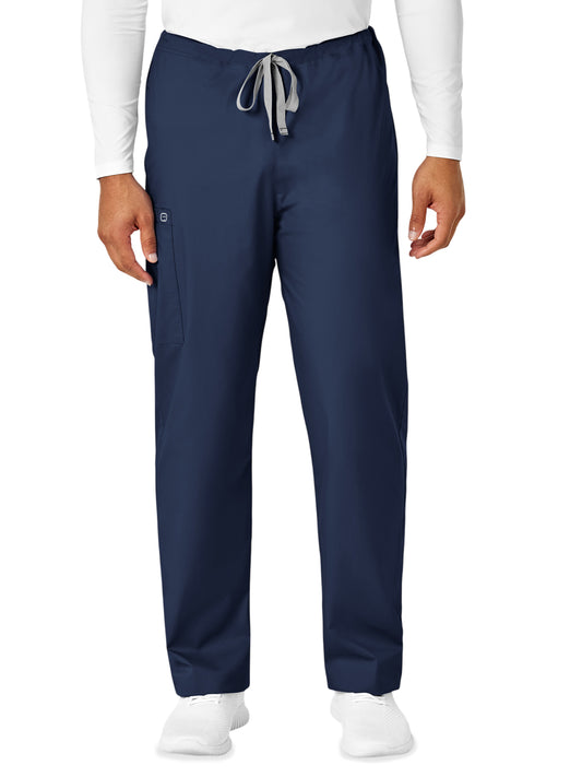 Unisex Four-Pocket Drawstring Cargo Pant - 500 - Navy