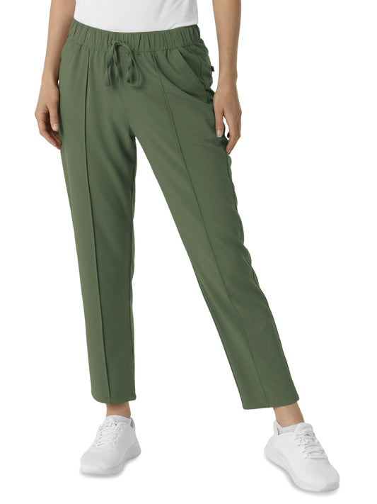 Women's Four-Pocket Tapered Ankle Scrub Pant - 5154 - Olive