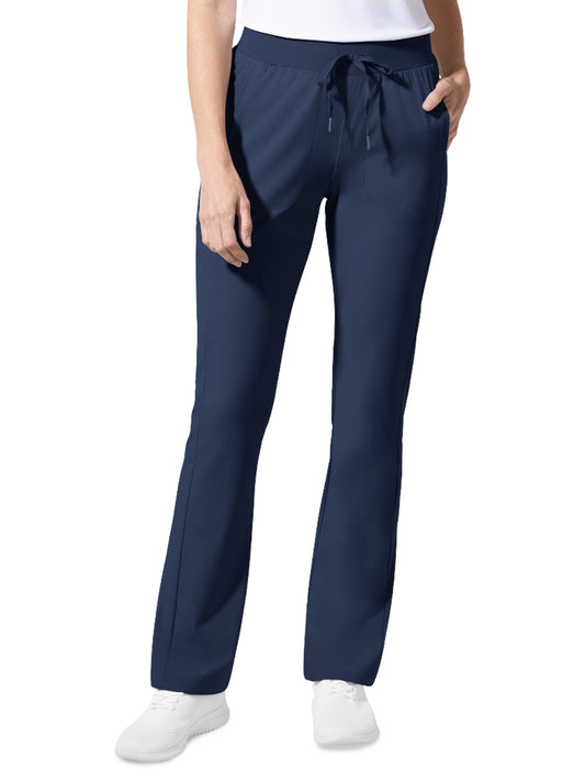 Women's Five-Pocket Mid Rise Align Bootcut Scrub Pant - 5270 - Navy