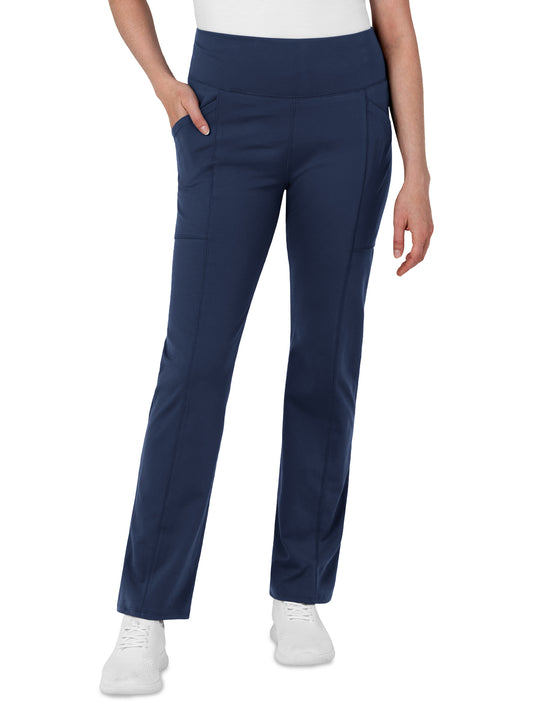 Women's Three-Pocket Straight Leg Scrub Legging - 5659 - Navy