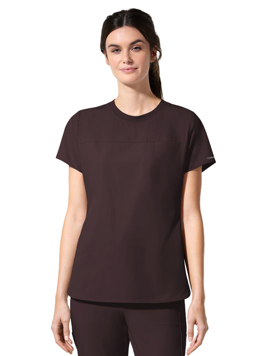 Women's Two-Pocket Captivate Crew Neck Tuck-In Scrub Top - 6170 - Dusk
