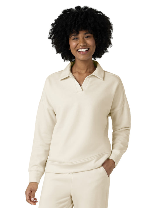 Women's Relaxed Pullover Polo - 6189 - Birch