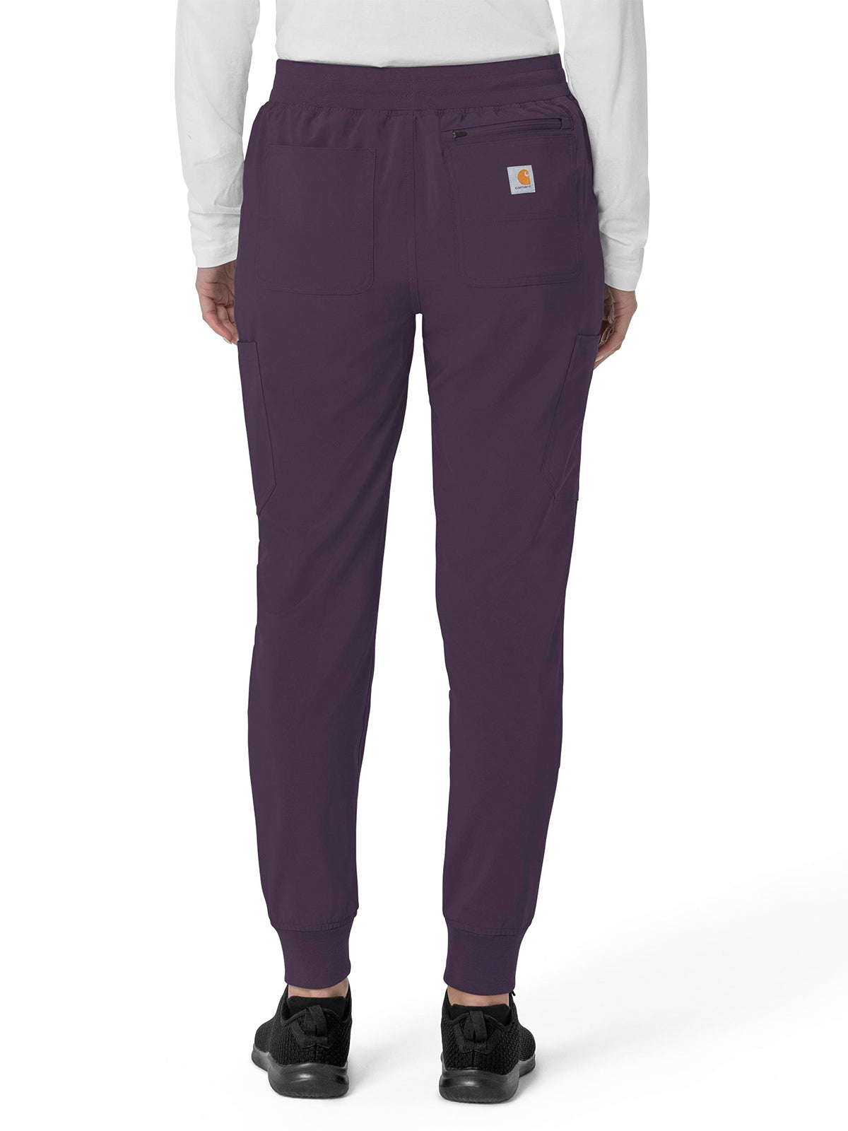 Women's Eight-Pocket Cargo Pant - C53110 - Black Plum
