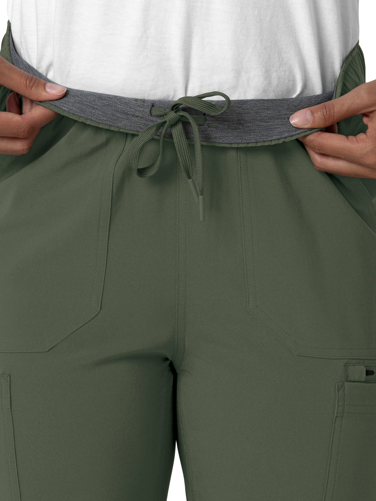 Women's Seven-Pocket Straight Leg Pant - C53210 - Olive