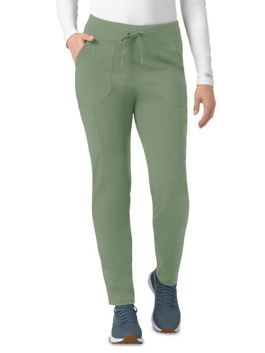 Women's Eight-Pocket Modern Scrub Pant - C53390 - Green Slate