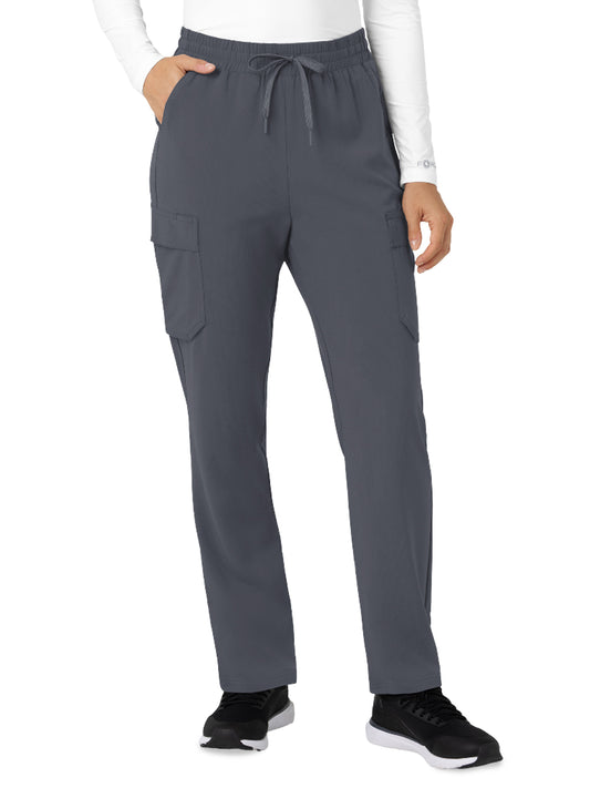 Women’s Six-Pocket Force Cross-Flex High Waisted Ankle Scrub Pant - C53410 - Approaching Storm