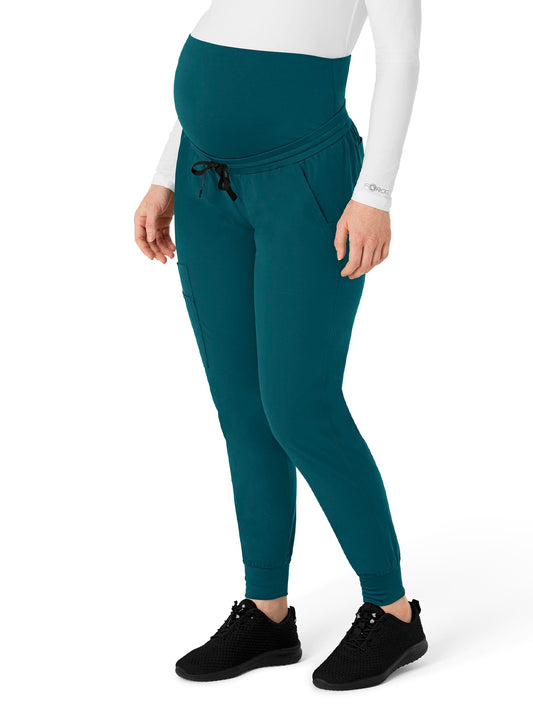 Women's Seven-Pocket Maternity Jogger Pant - C54113 - Caribbean